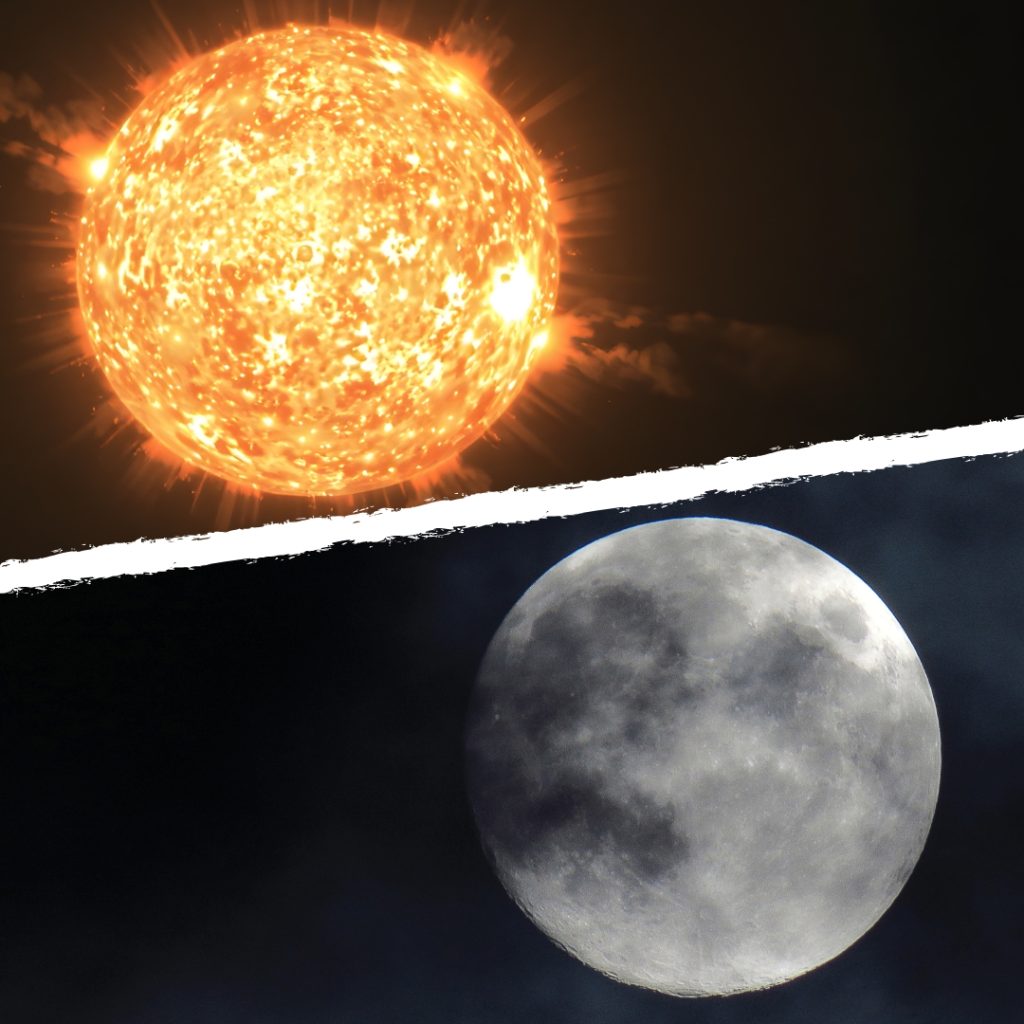 It's a New Day Field trip program image. Sun vs. moon